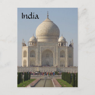 Postal frente de taj mahal