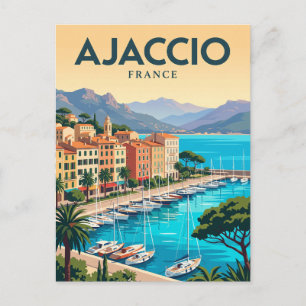 Postal Frente marítimo de Ajaccio Francia