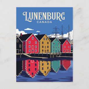 Postal Frente marítimo de Lunenburg Canadá