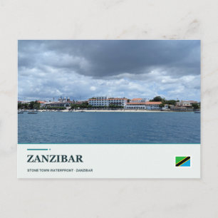 Postal Frente marítimo de Stone Town en Zanzíbar
