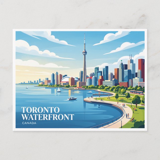 Postal Frente Marítimo de Toronto Canadá (Anverso)