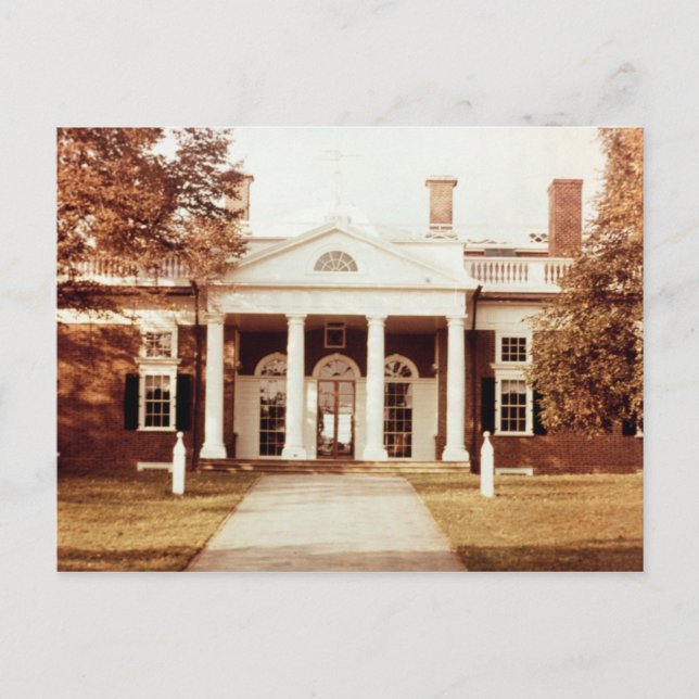 Postal Frente Oriental de Monticello (Anverso)