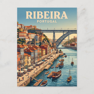 Postal Frente Ribeira Portugal
