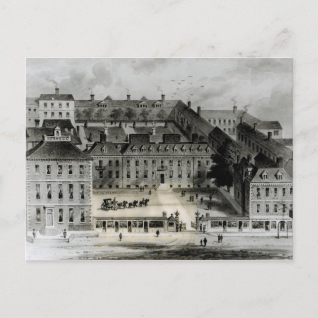 Postal Frente Sur de Leicester House, c.1720 (Anverso)