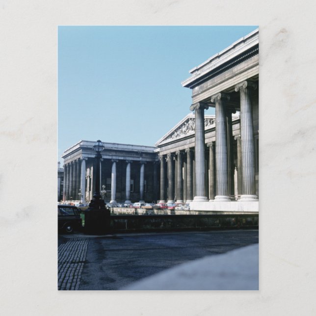 Postal Frente sur del Museo Británico (Anverso)