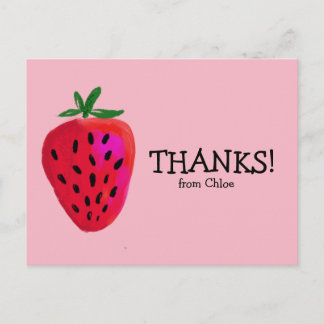 Postal Fresa | Cumpleaños Gracias Cartas