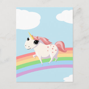 Postal Fresa de Unicornio