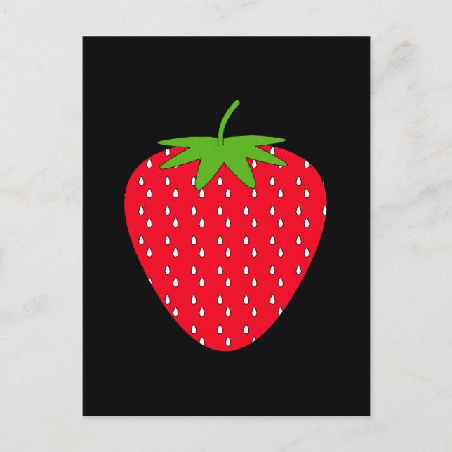 Postal Fresa roja (Anverso)