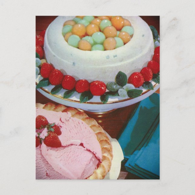 Postal fresa y menta (Anverso)