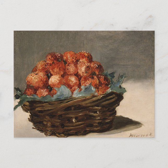 Postal Fresas | Édouard Manet (Anverso)