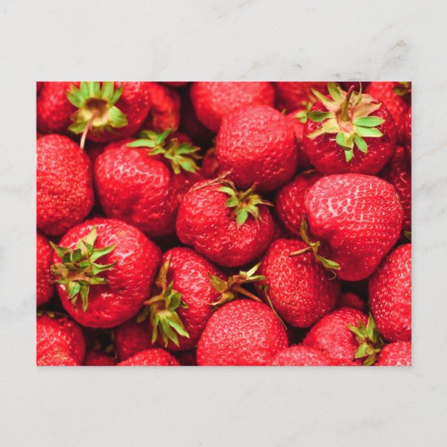 Postal Fresas Red Delicious Strawberry (Anverso)