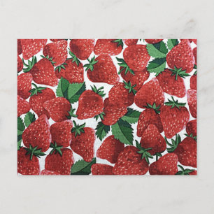 Postal Fresas y Crema