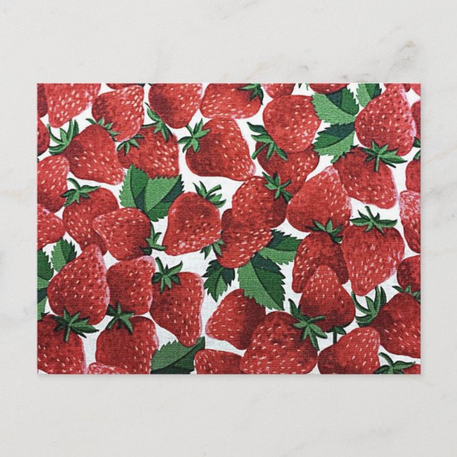 Postal Fresas y Crema (Anverso)