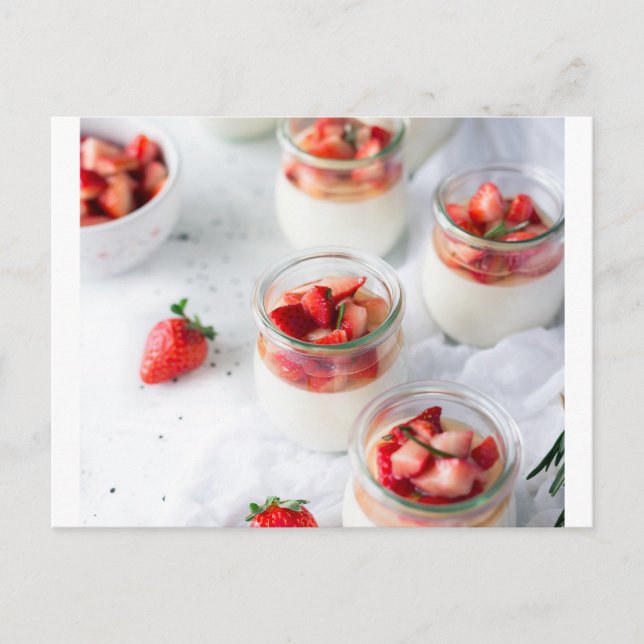 Postal fresas y nata (Anverso)