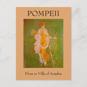 Postal Fresco de Flora en Villa de Ariadna, Pompeya