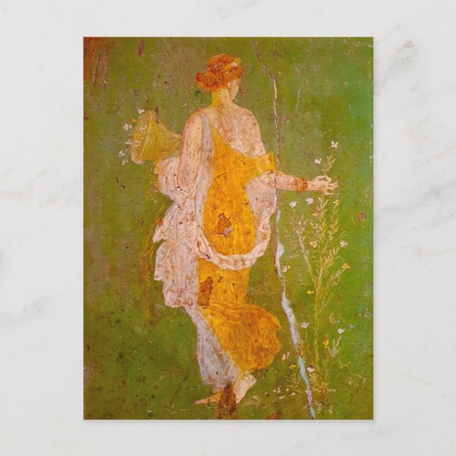 Postal Fresco de Flora en Villa de Ariadna, Pompeya	 (Anverso)