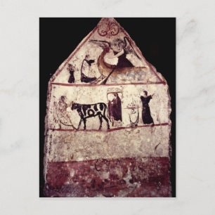 Postal Fresco de la tumba de Gaudio, c.480 A.C.