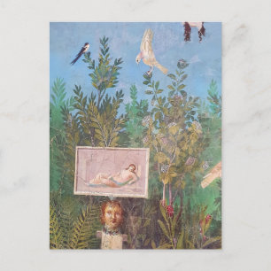 Postal Fresco de una escena de jardín, Pompeya