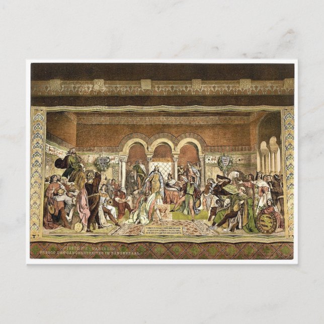 Postal Fresco del concurso de cantantes en Sangersaal, (Anverso)