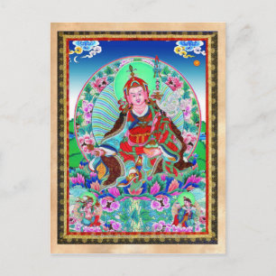 Postal Fresco tibetano oriental genial Padmasambhava