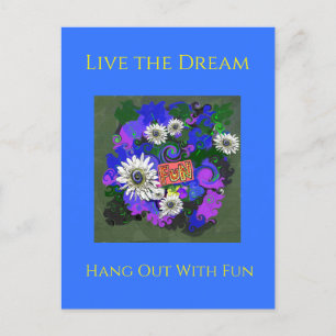 Postal Fresco, vivo, colorido, divertido