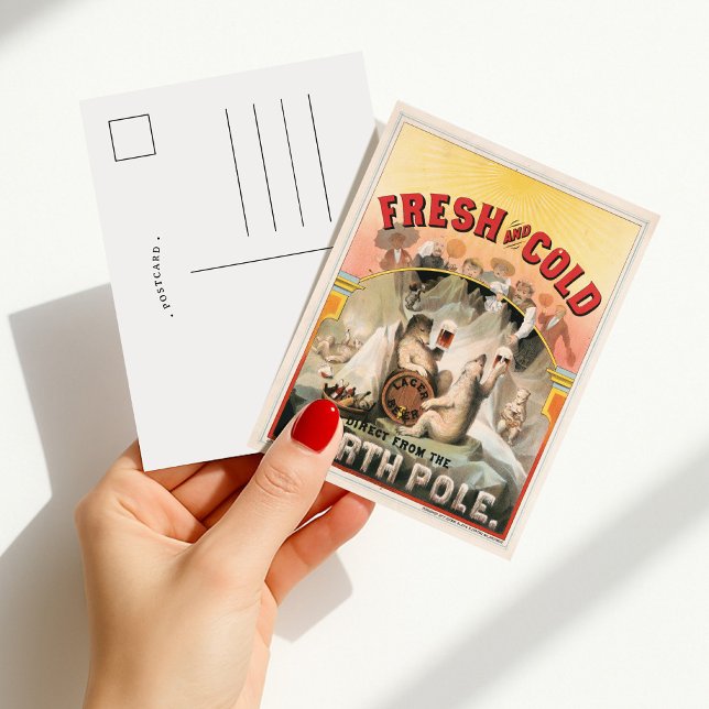 Postal Fresco y Frío - Cerveza Directa desde el Polo Nort (Subido por el creador)