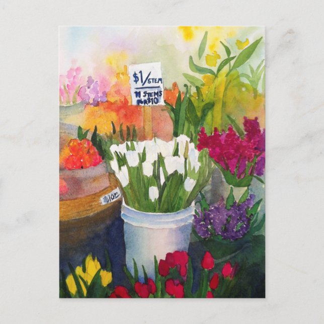 Postal Frescor del mercado Pike Place (Anverso)