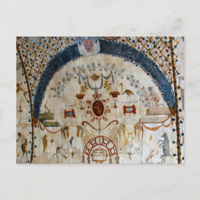Postal "Frescos de Asís Italia IV" (Anverso)