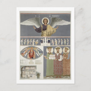 Postal Frescos de la Iglesia Ortodoxa de Nekrssi cerca