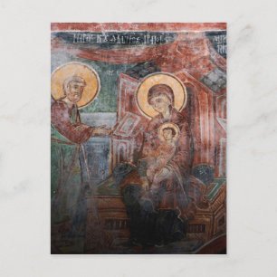 Postal Frescos de la iglesia serbia del siglo XIV, 2