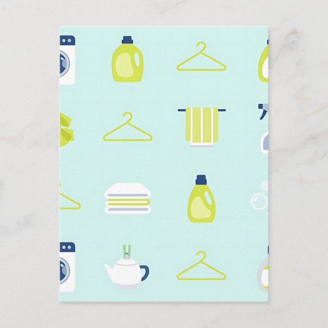 Postal Fresh Laundry Day Pattern (Anverso)