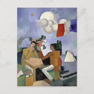 Postal Fresnaye, conquista del aire, art. 1913