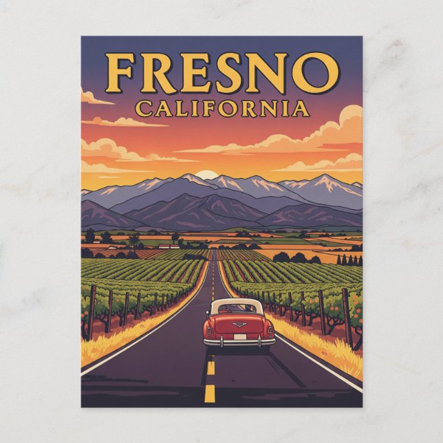 Postal Fresno California Central Valley (Anverso)