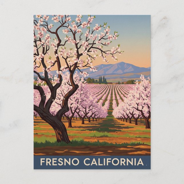 Postal Fresno California Central Valley (Anverso)