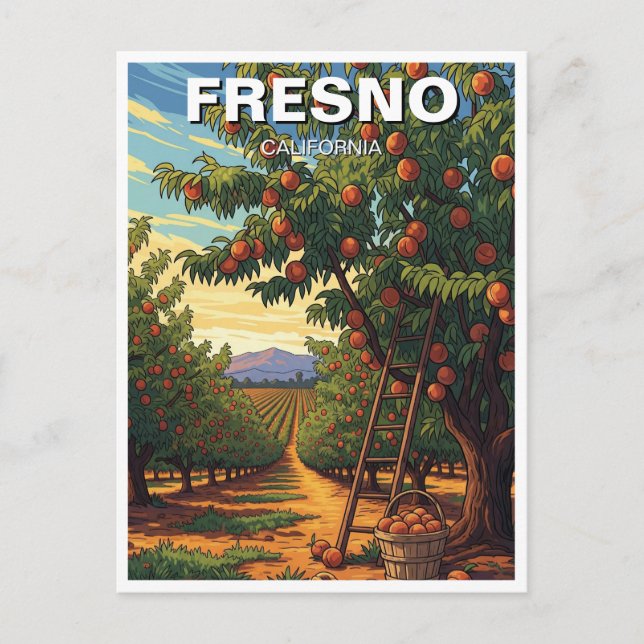 Postal Fresno California Central Valley (Anverso)