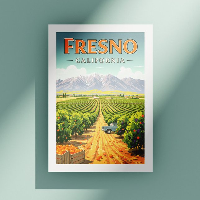 Postal Fresno California Vintage (Subido por el creador)