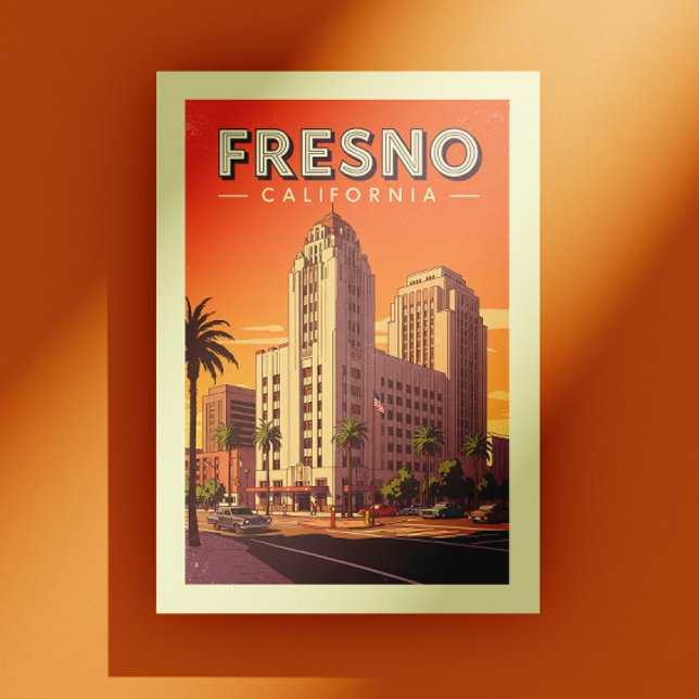 Postal Fresno California vintage (Subido por el creador)