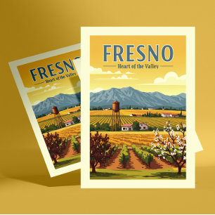 Postal Fresno vintage