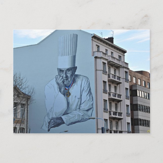 Postal Fresque Paul Bocuse - Mur Pint - Lyon (Anverso)