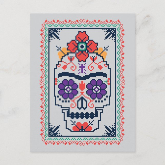 Postal Frida Kahlo | Calavera (Anverso)