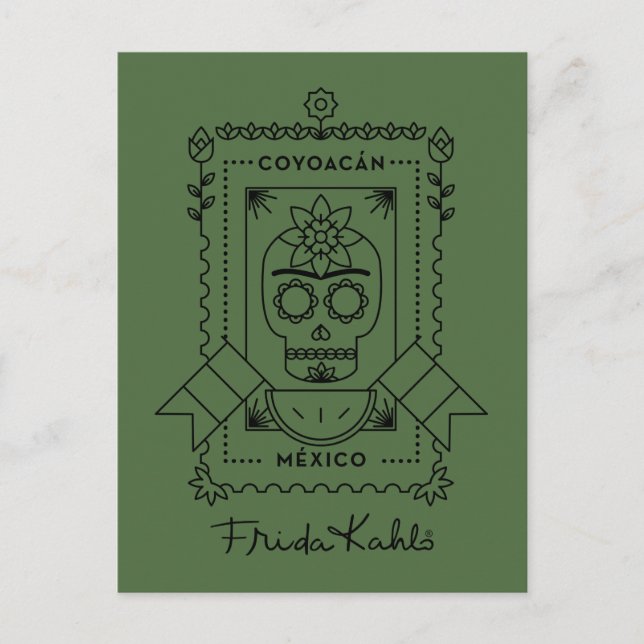 Postal Frida Kahlo | Coyoacá n (Anverso)