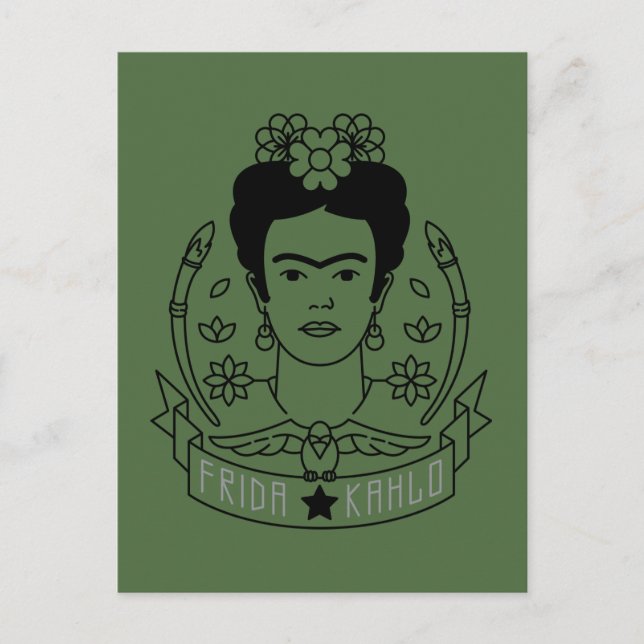 Postal Frida Kahlo el | Heroína (Anverso)
