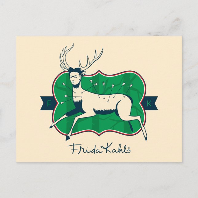 Postal Frida Kahlo | El venado herido (Anverso)