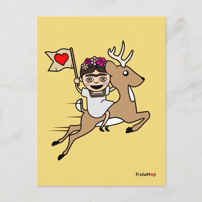 Postal Frida Kahlo | Frida Moji - Reno (Anverso)