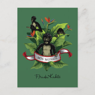 Postal Frida Kahlo | Mis Monos