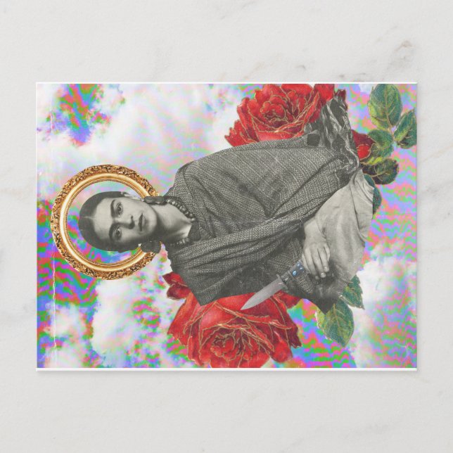 Postal Frida Kahlo POP (Anverso)
