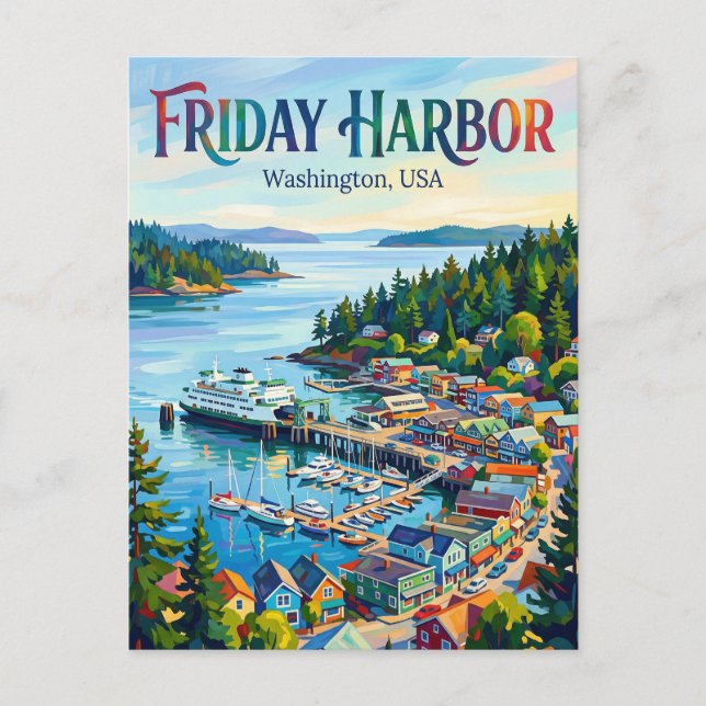 Postal Friday Harbor, Washington USA (Anverso)