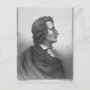 Postal Friedrich Schiller grabado por Massol