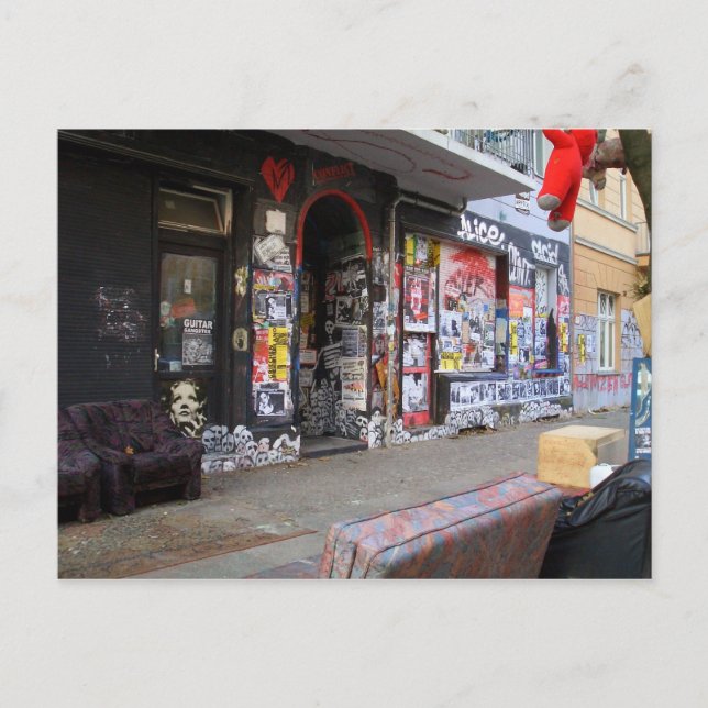 Postal Friedrichshain Berlin Hausbesetzer - Squatters (Anverso)
