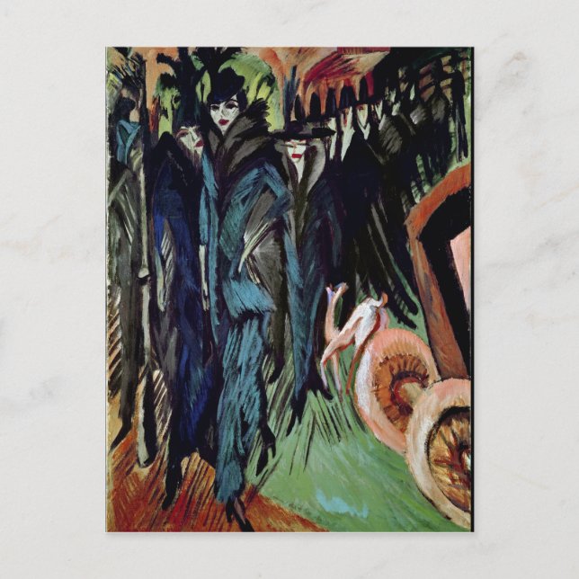 Postal Friedrichstrasse, 1914 (Anverso)